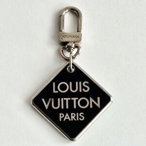 Louis Vuitton Silver & Black Damier Clark Bag Charm